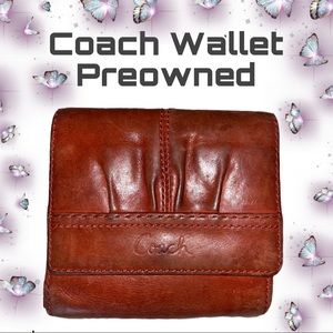 Coach Wallet Burnt Orange